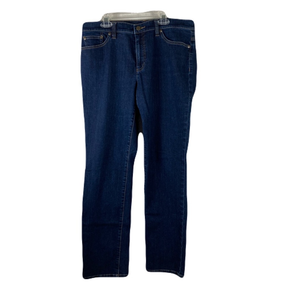 Lauren Ralph Lauren Womens Sz 12 straight curvy Preppy dark wash mid rise jeans